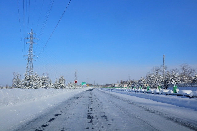 雪道の写真