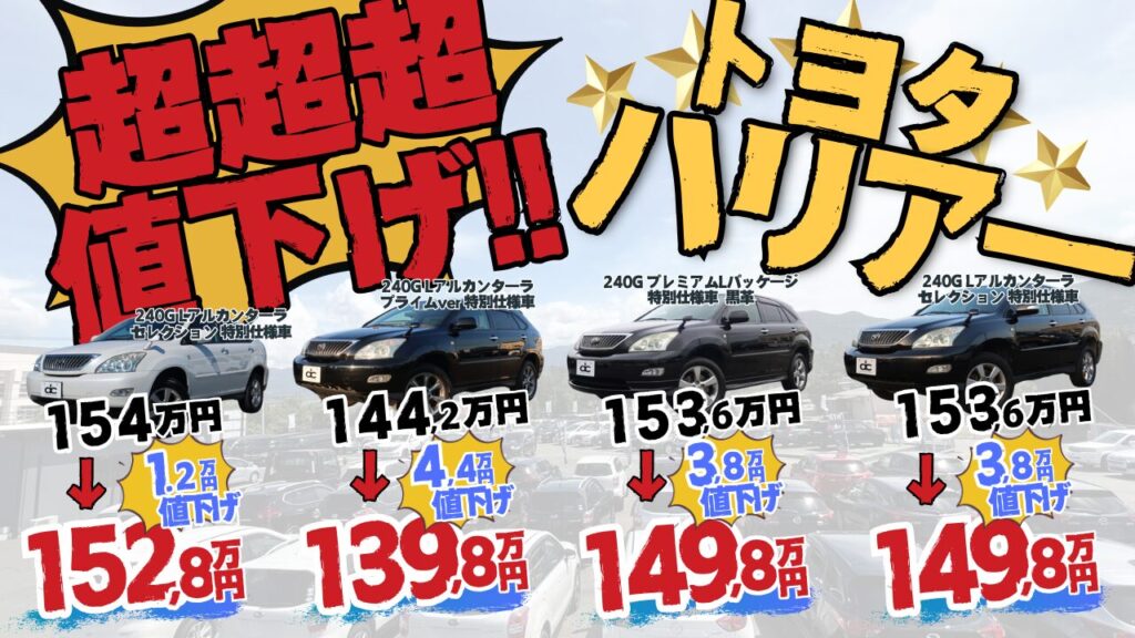 ハリアー値下げ情報