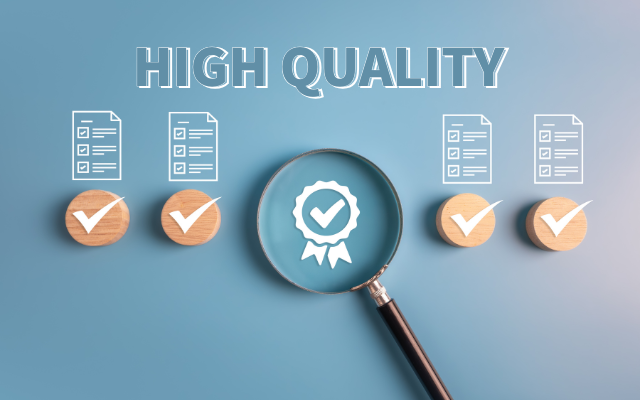 徹底した品質管理