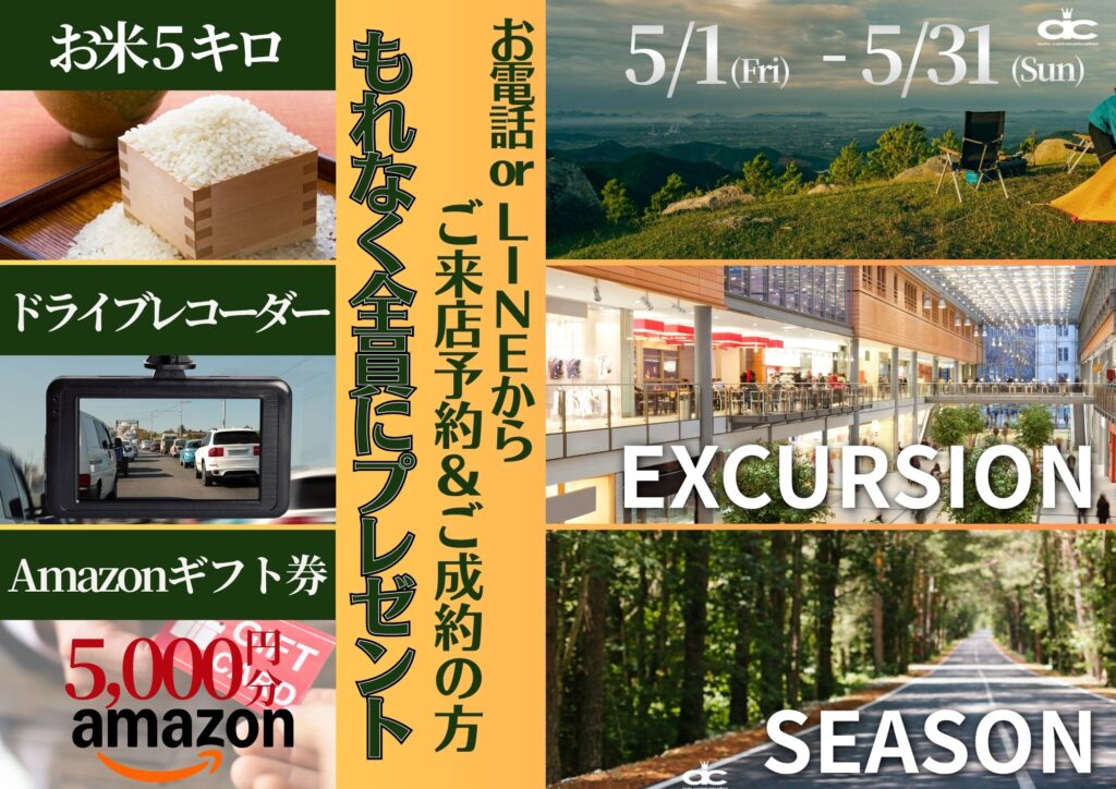 5月のキャンペーン案内Amazonギフト券
